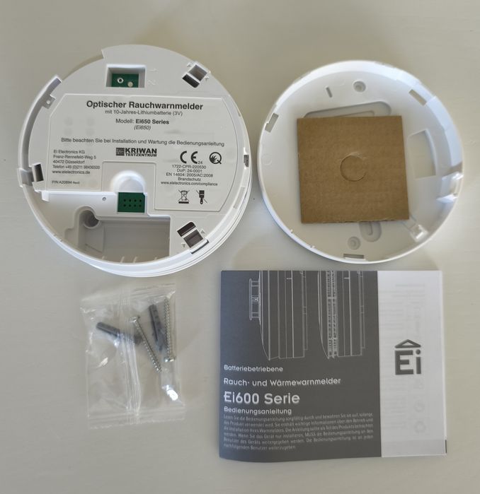 Czujniki dymu Ei Electronics Ei650 3 sztuki Nowe