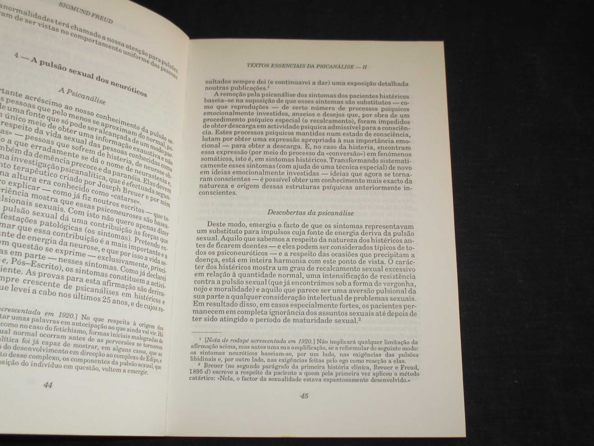Livro Teria da Sexualidade Textos Essenciais da Psicanálise Freud