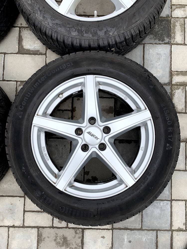 Диски 5x112 r17 з новою резиною 215/60r17, колеса в зборі