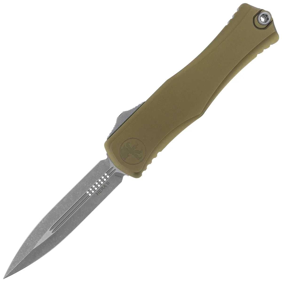 Nóż automatyczny OTF Microtech Hera II D/E OD Green Aluminium