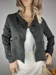 Wełniany kardigan H&M krótka marynarka dzianinowa ciepły sweter crop