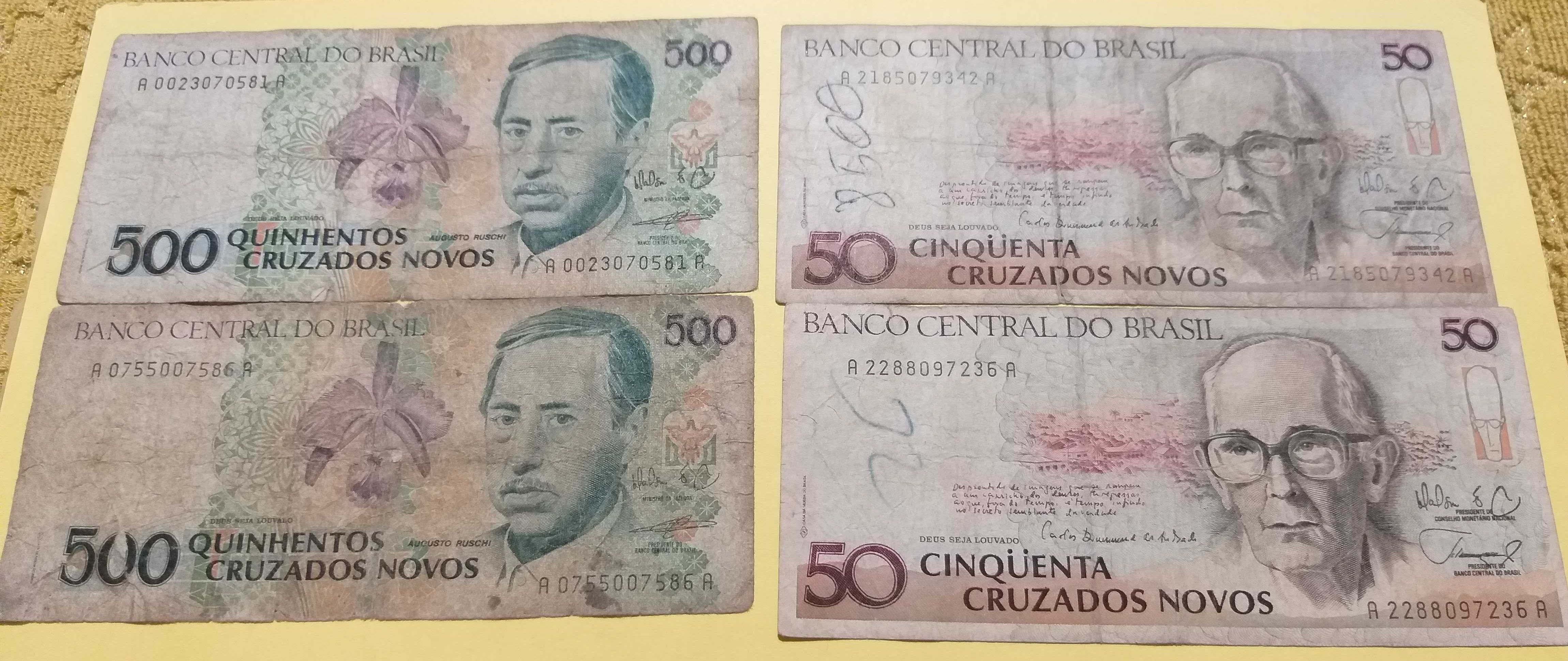 Lote de notas de Portugal, Brasil e Angola - OFERTA envio