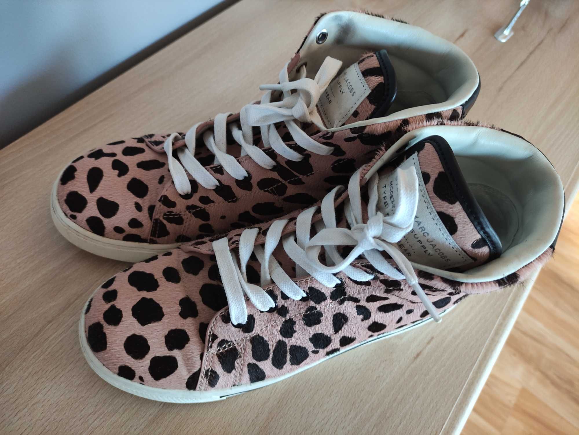 Botki skórzane Marc Jacobs