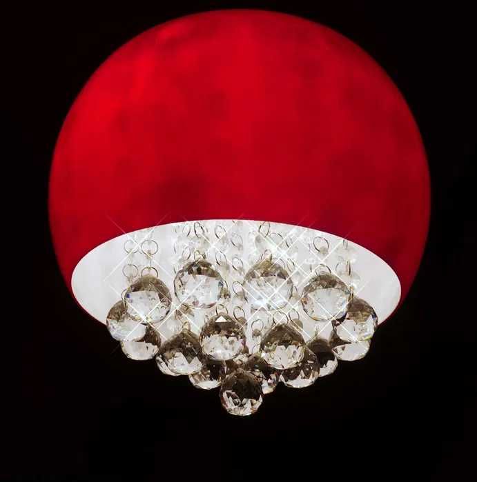 Lampa z kryształami marki OZCAN 301 CZERWONA - używana