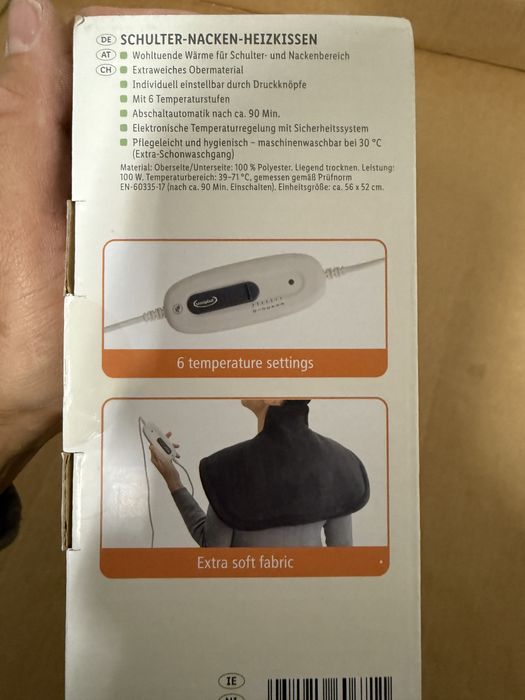 Нагрівальна подушка для плечей та шиї sensiplast Germany