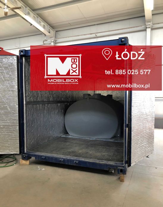 kontener ze zbiornikiem na wodę 6000 l, zbiornik na wodę, kontener