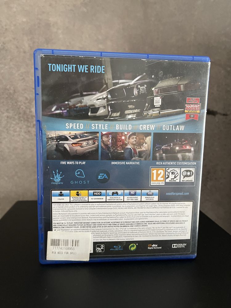 Need for speed PS4