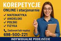 Korepetycje – Matematyka, Angielski, Polski, Fizyka