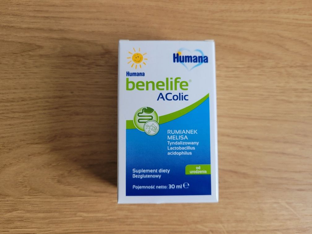 Humana benelife AColic 30 ml na kolkę jelitową kolzym delicol