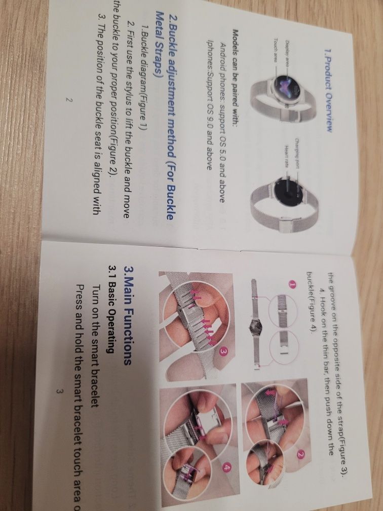 Zegarek Smart watch kw10 kolor złoty waterproof krokomierz