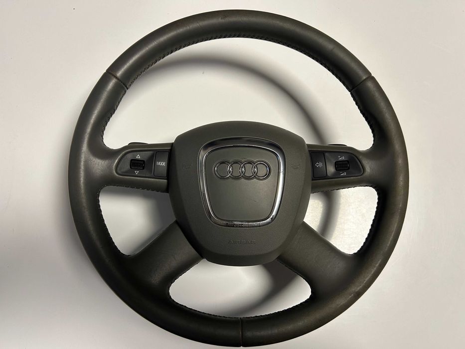 Kierownica BEŻOWA AUDI A6 C6 / A4 B7 / Łopatki F1 / AIRBAG Komplet
