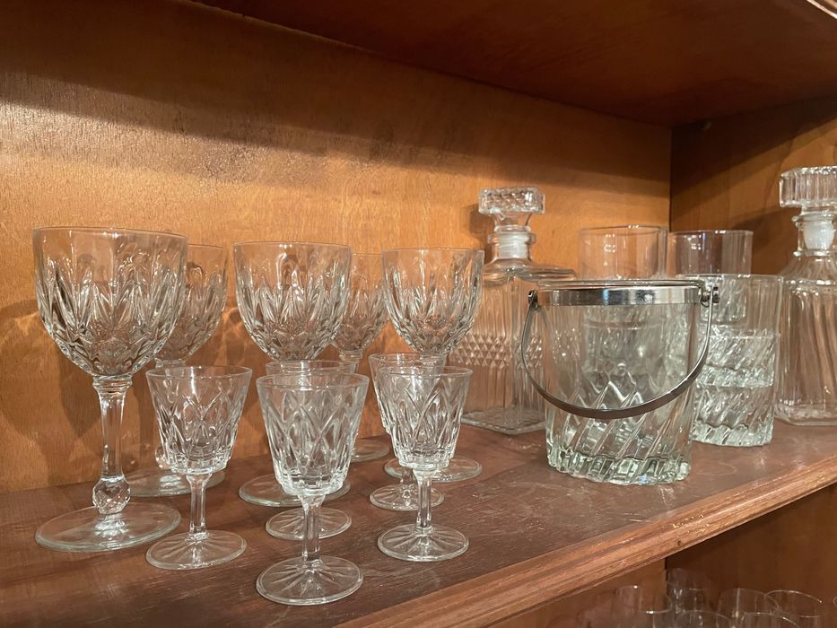 Conjunto 21 peças copos de cristal