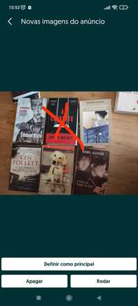 Livros Ken Follett, modignani, mia couto, wiggins Clark, Jung chang