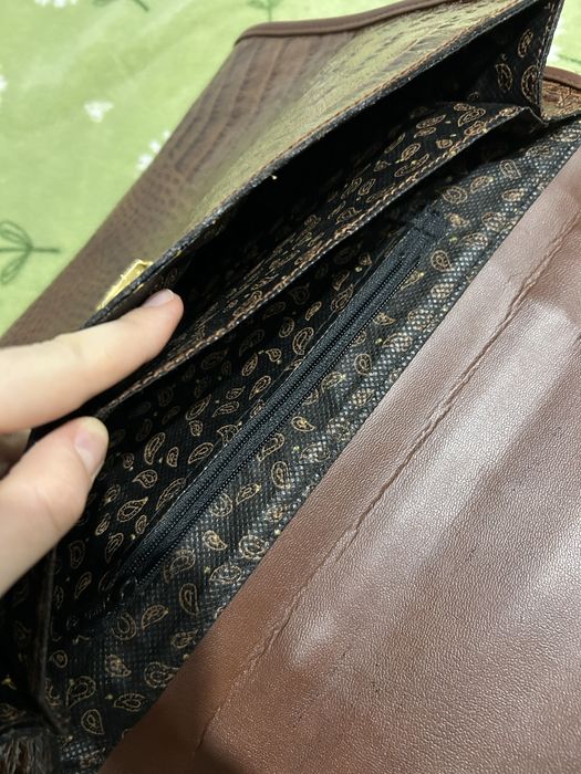 skórzana elegancka torebka aktówka damska aligator