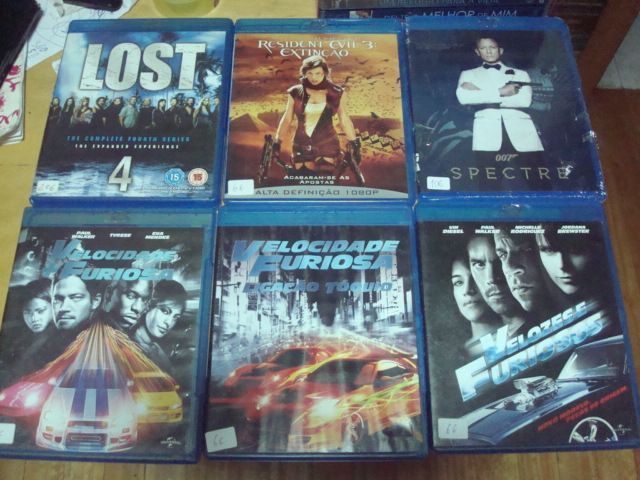 11 blu rays originais e 1 serie alguns selados