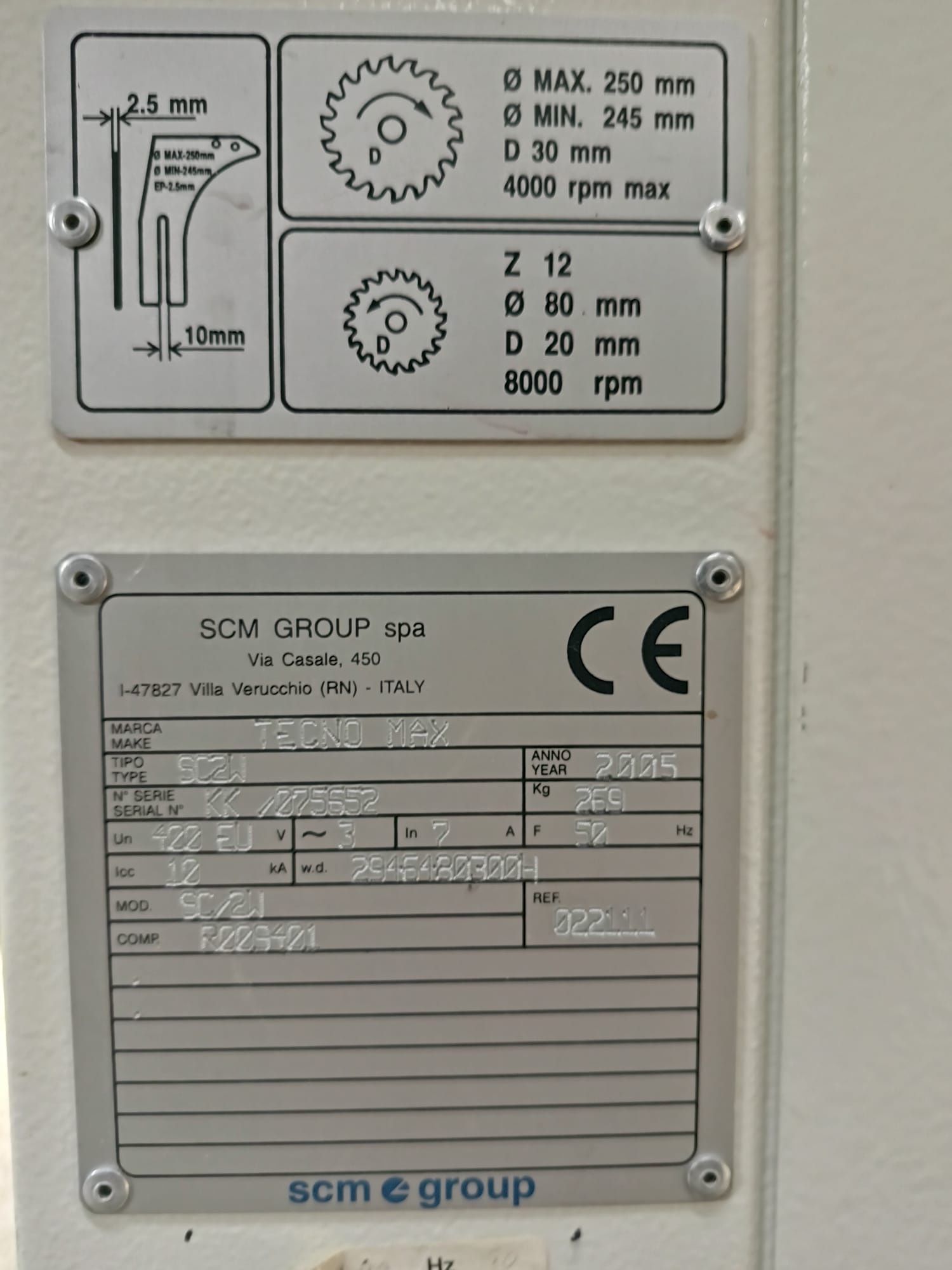 Piła Formatowa SCM SC2W