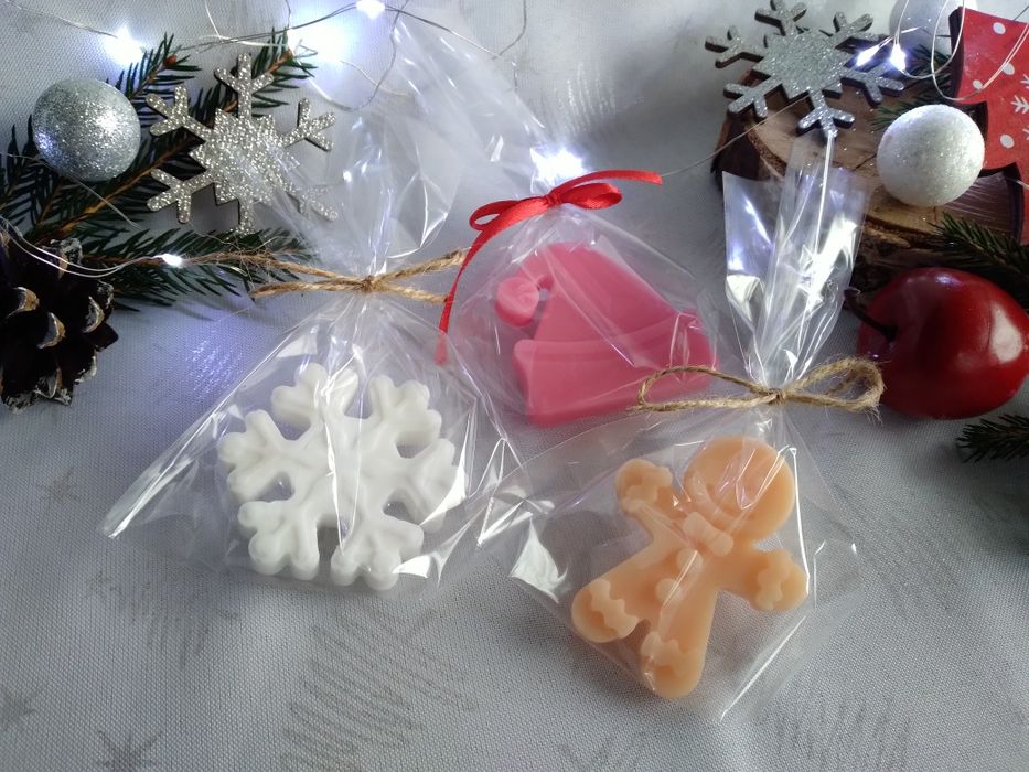 Świąteczne mydełka glicerynowe, na prezent podziękowanie