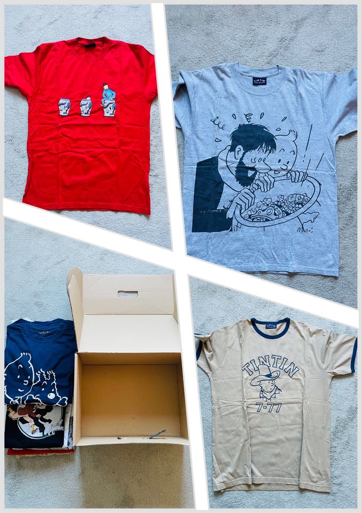 T’Shirts Tintin / Tintim (lote de 11)