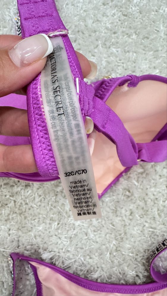 Купальник Victoria secret оригінал S-M рожевий і чорний