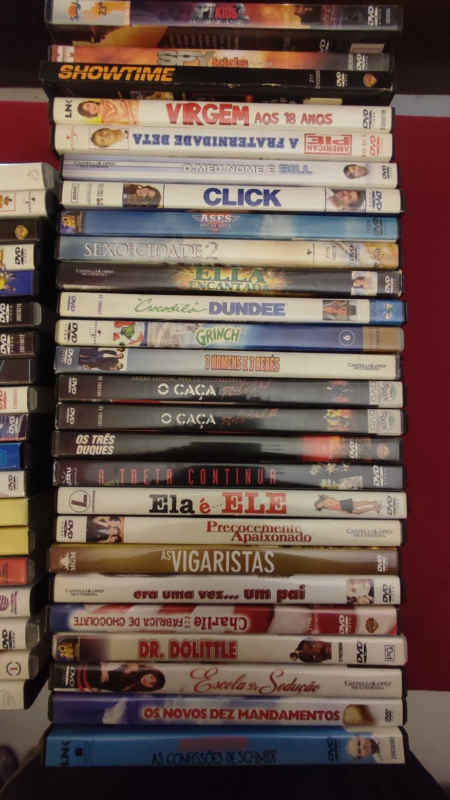 DVDs - Filmes de comédia e infantis