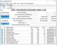 disco sata 2Tb de 3,5" WD20EZRZ pouco uso sem anomalia