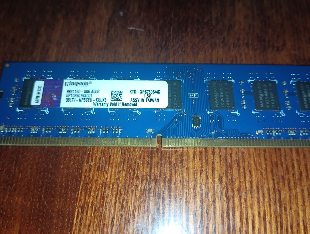Оперативная память Kingston 8GB 2x4 DDR3 1600МГц