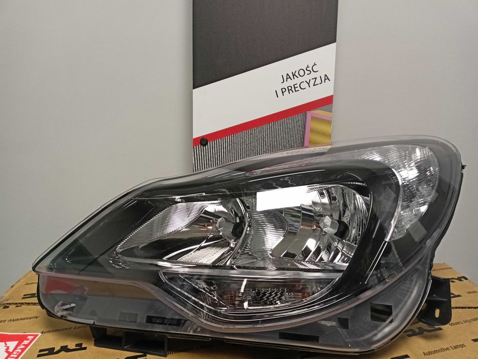Opel Corsa D 11- Lampa/Reflektor przód lewy Czarny H7/H1