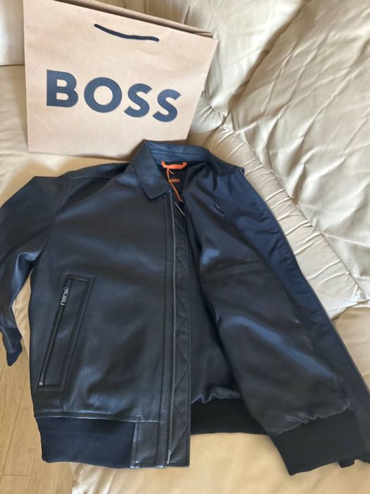 Кожаная куртка Boss