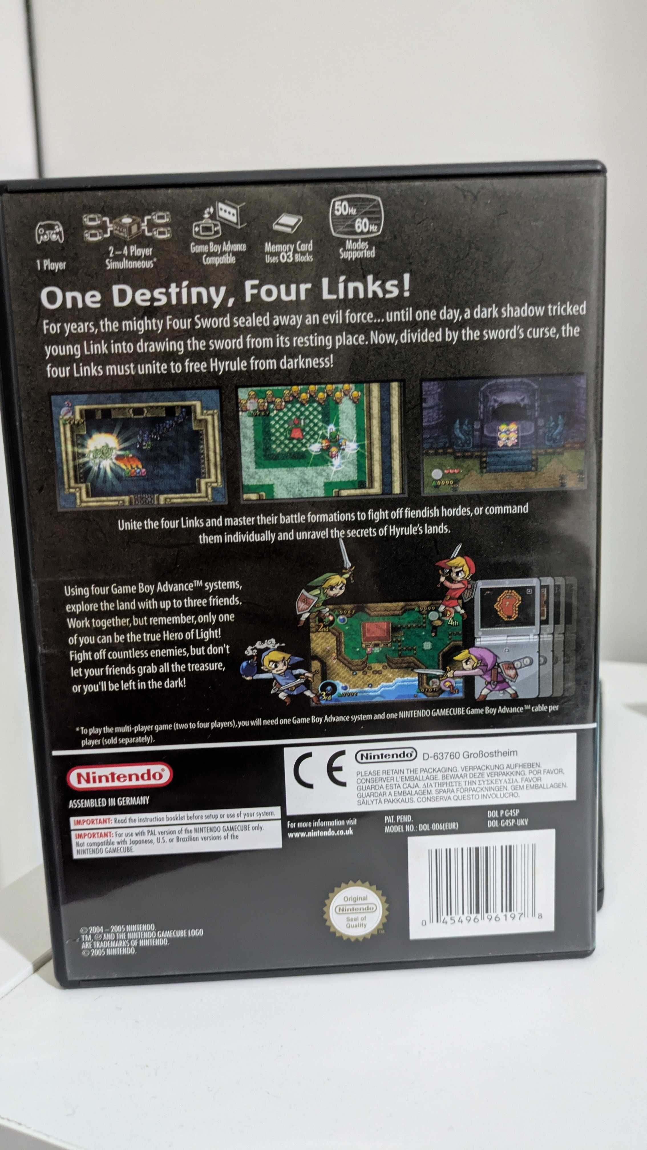 The legend of zelda four swords aventure game cube