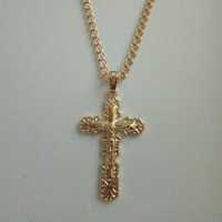 Хрестик крестик Мед золото 4 см Xuping