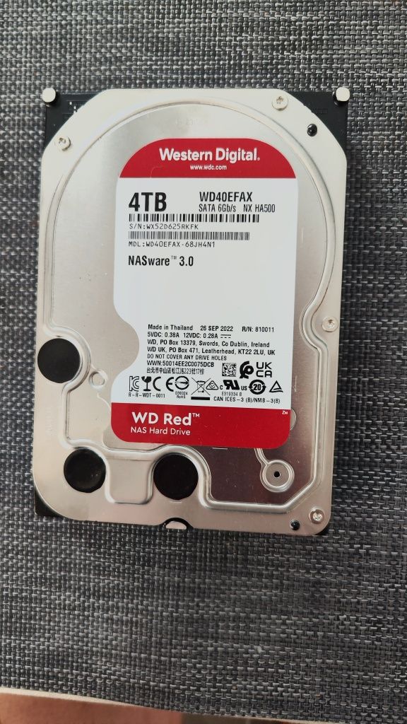 Жорсткий диск WD Red 4Tb WD40EFAX