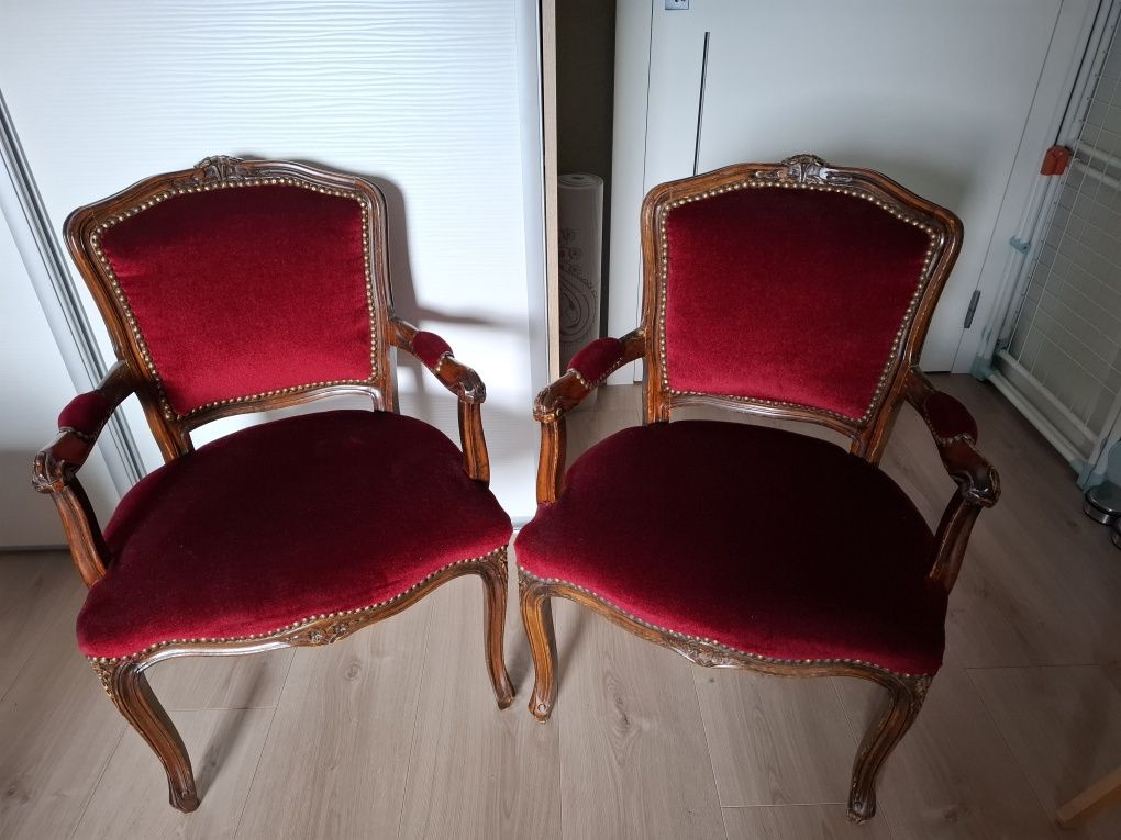 Dwa krzesła ws Ludwik antyki