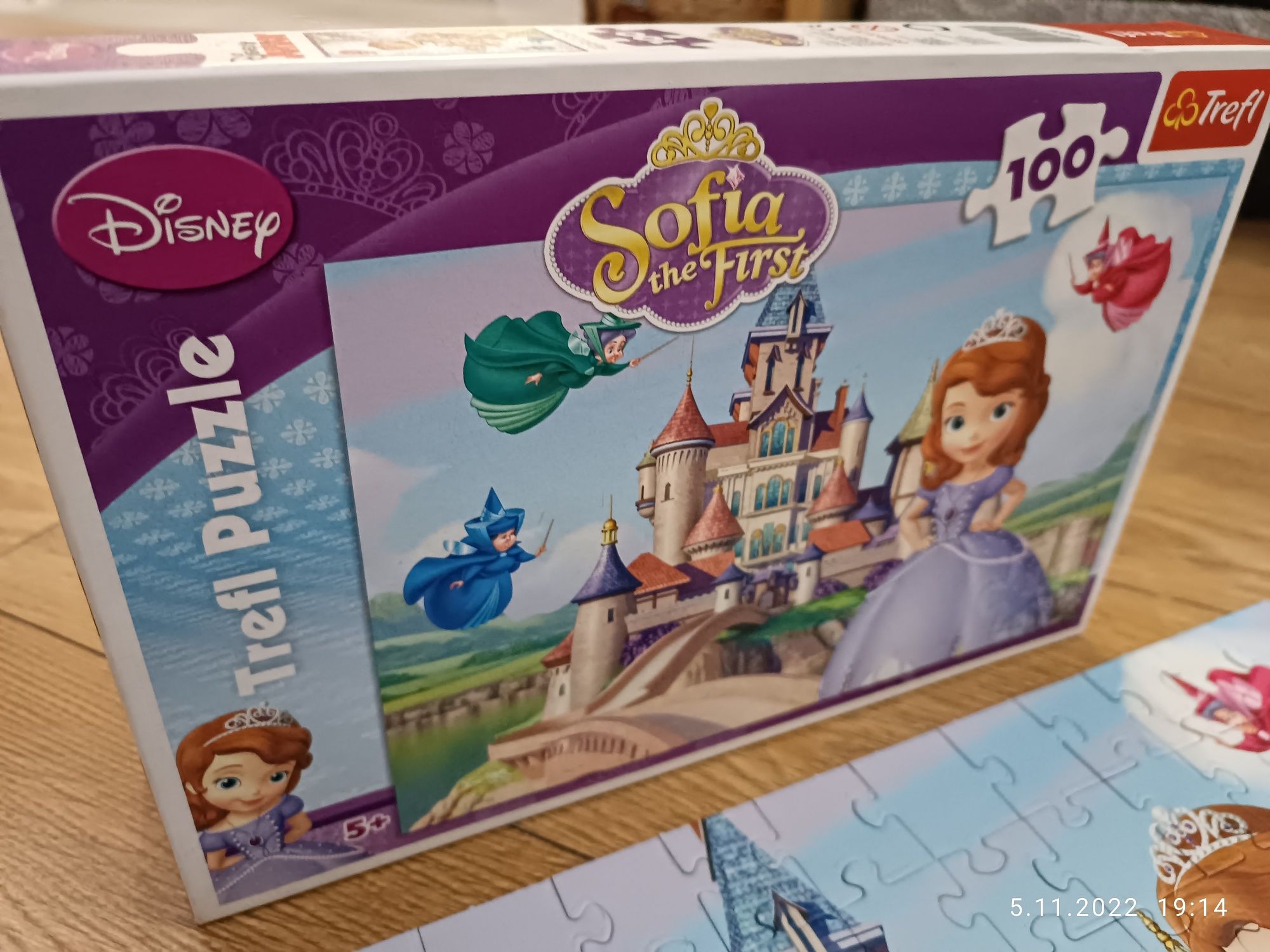 Puzzle Księżniczka Zosia Disney TREFL 100 szt. Kompletne