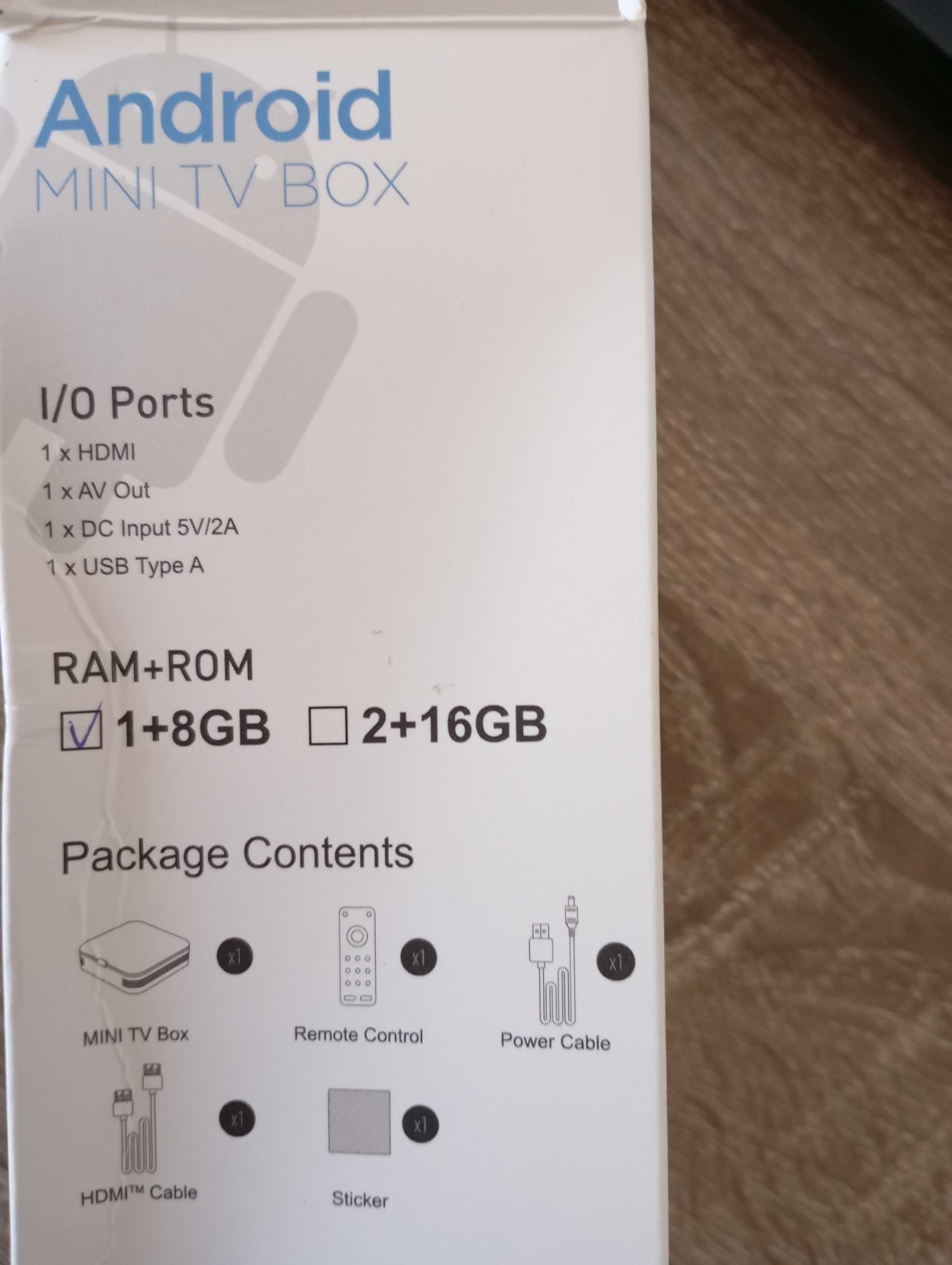 Box Android TANIX 4K 8GB WIFI