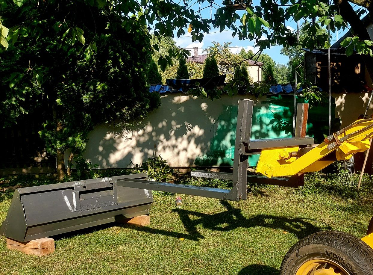 Mini ładowarka przegubowa 4x4, wózek widłowy, ew zamiana
