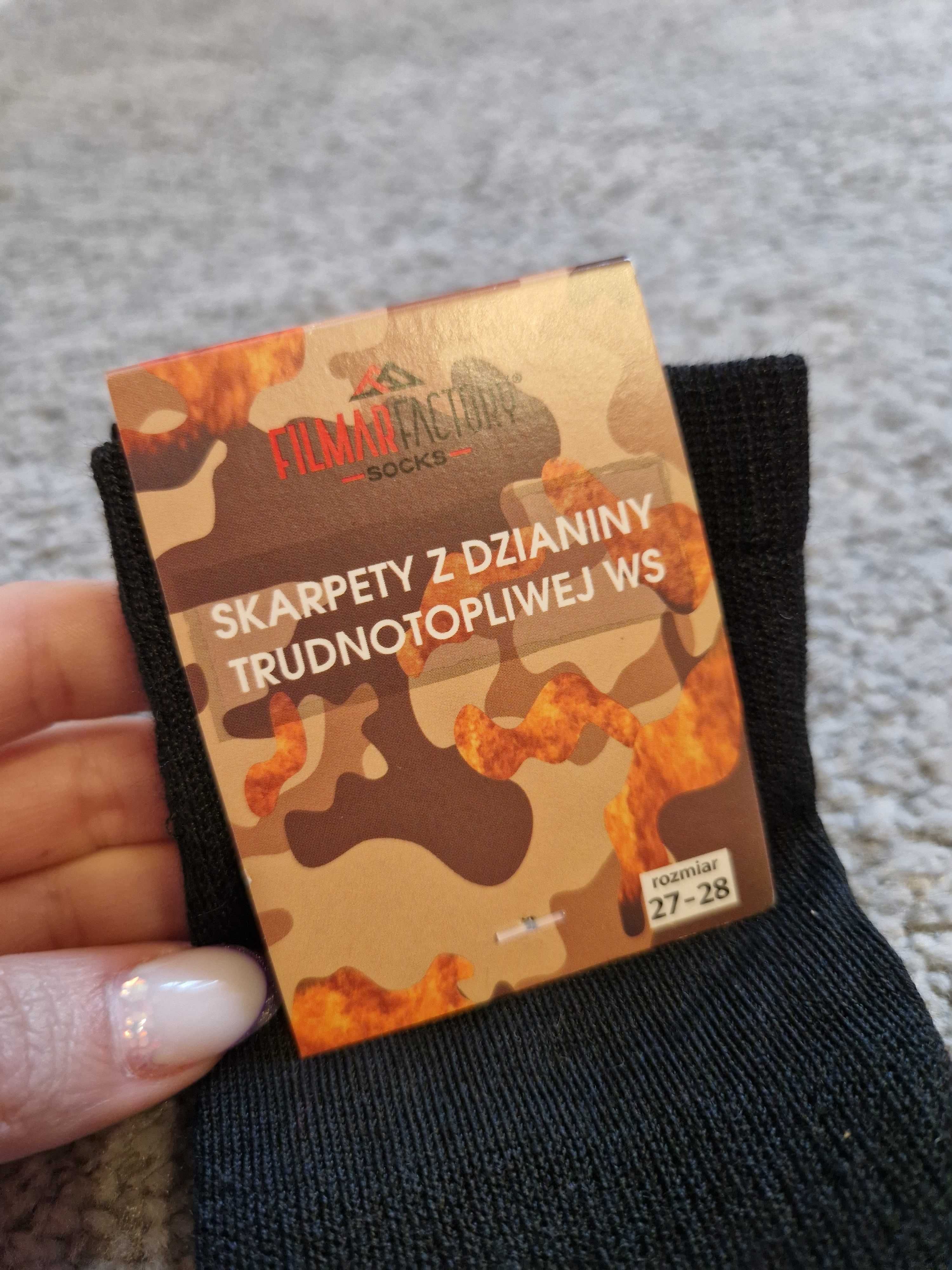Skarpety z dzianiny trudnotopliwej ws - 27/28