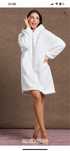 Bluza futerko biale