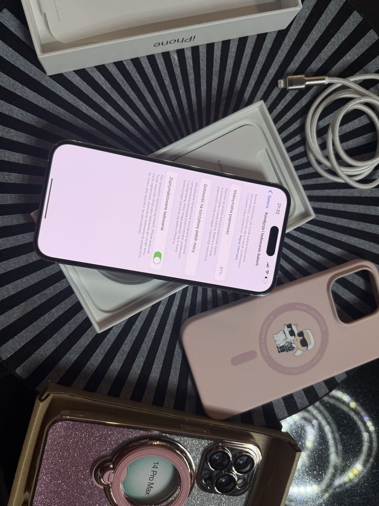 Iphone 14 Pro Max 128GB Biały igła