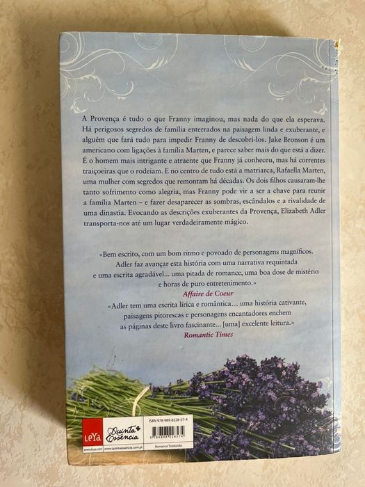 Livro "Encontro na Provença" da autora Elizabeth Adler