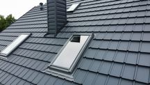 Plastikowe okno dachowe 3 szybowe zew kolor grafit 78/118 lub 78/140