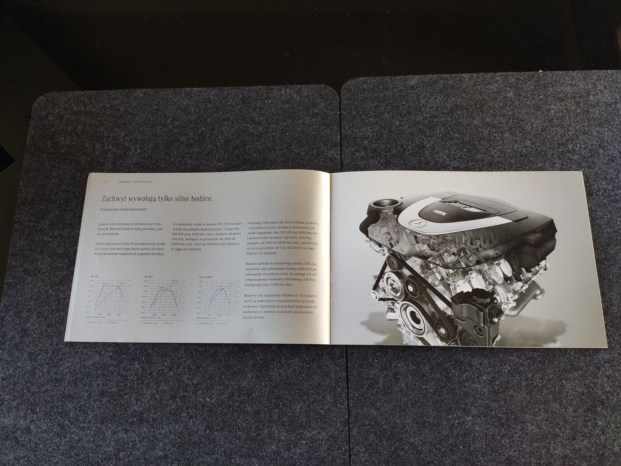 Mercedes-Benz ML w164 prospekt katalog PL