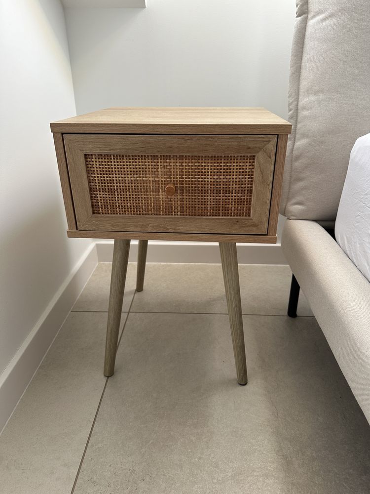 Szafka nocna Bali Styl Boho Rattanowy front