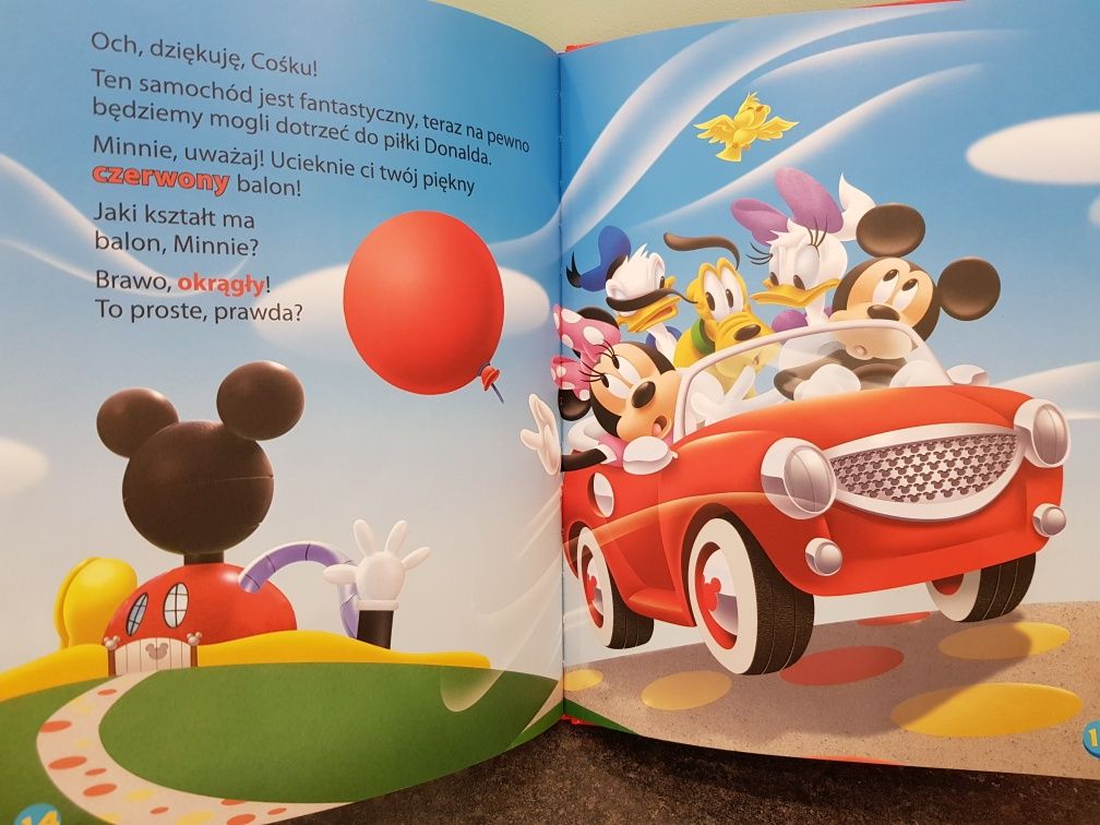 2 Książki Klub przyjaciół myszki Miki kształty i liczby