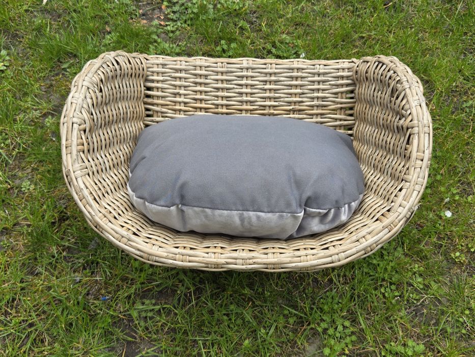 Kosz wiklinowy | Greemotion | Kosz dla kota | Siedzenie dla kota