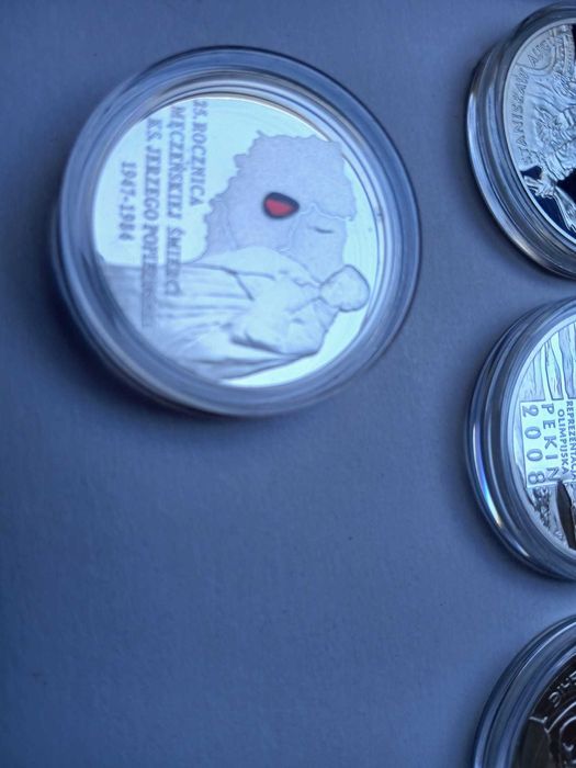 Sprzedam srebrne monety o nominale 10 zł, Polska.