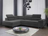 Narożnik Sofa Anton L funkcja spania delfin Kronos 34 sprezyna falista