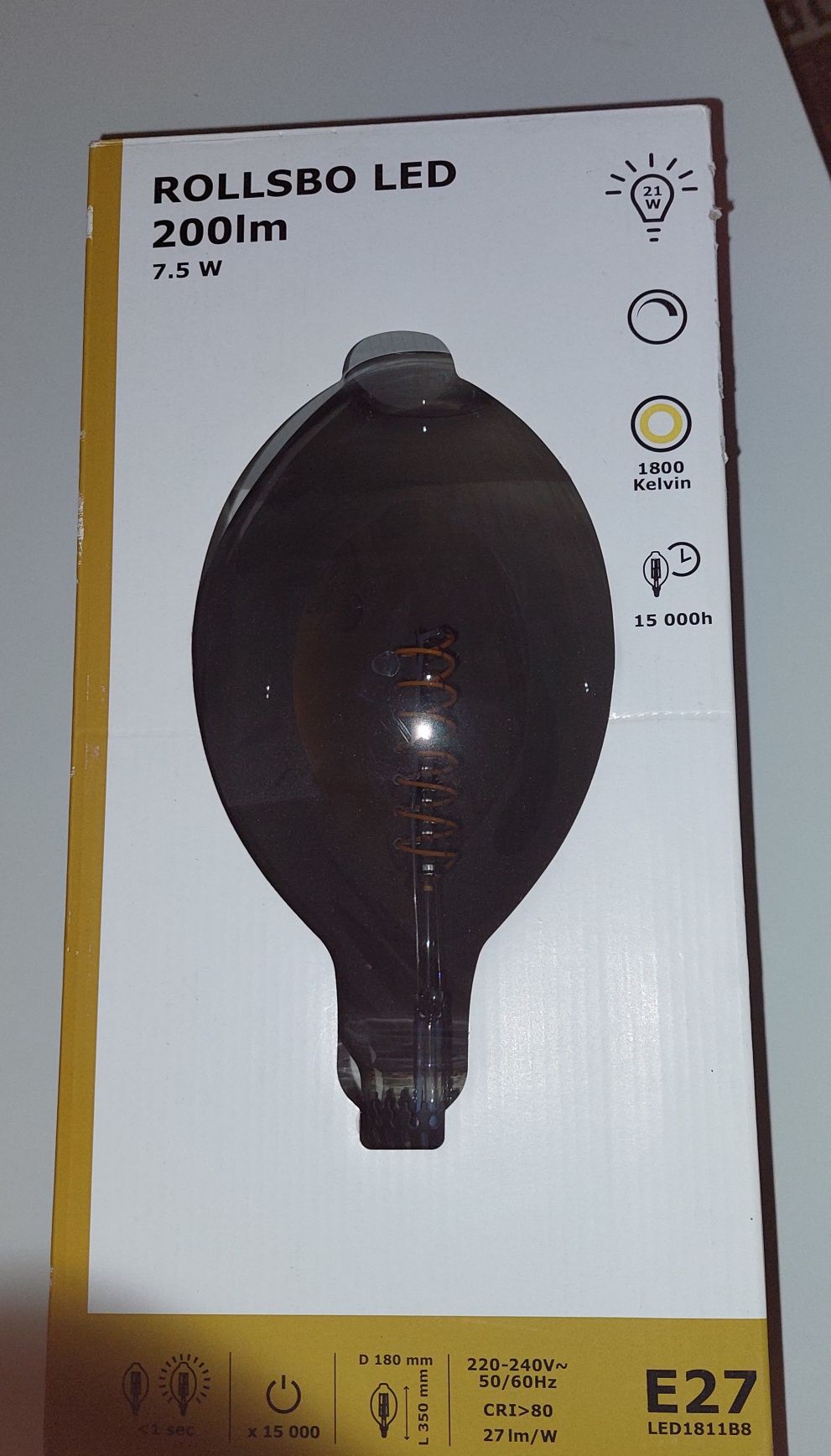 Лампа Rollsbo Led Ikea