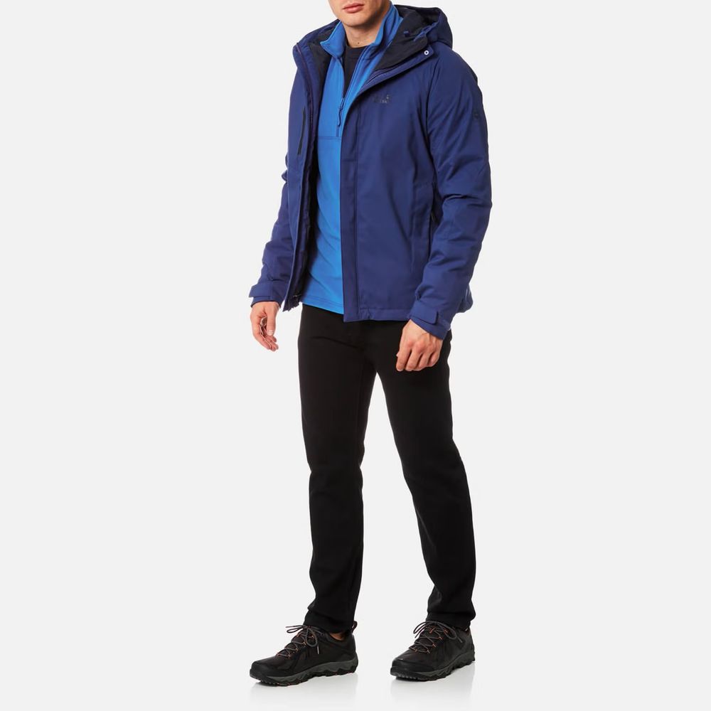 Кофта Флис Jack Wolfskin GECKO Джемпер на замке на шее размер L 42 52