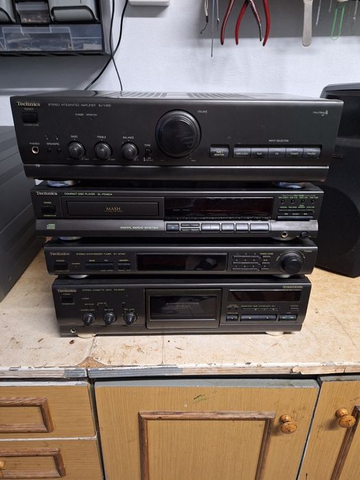 Technics elementy klocki radio wzmacniacz