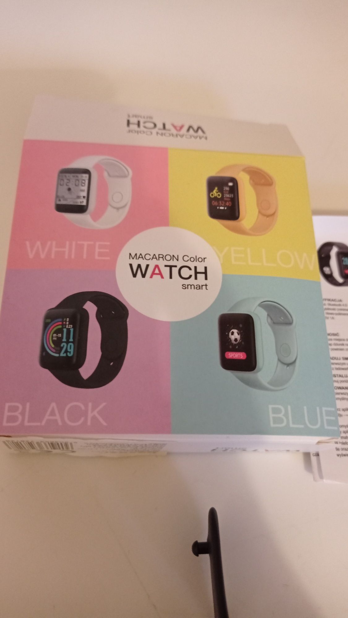 Smartwatch Macaron Color czarny